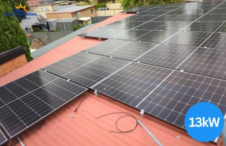 13.2kw solar system on tile roof